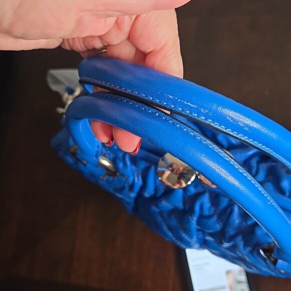 Y2k Marc Jacobs Blue Quilted Stam Purse - Picture 13 of 15